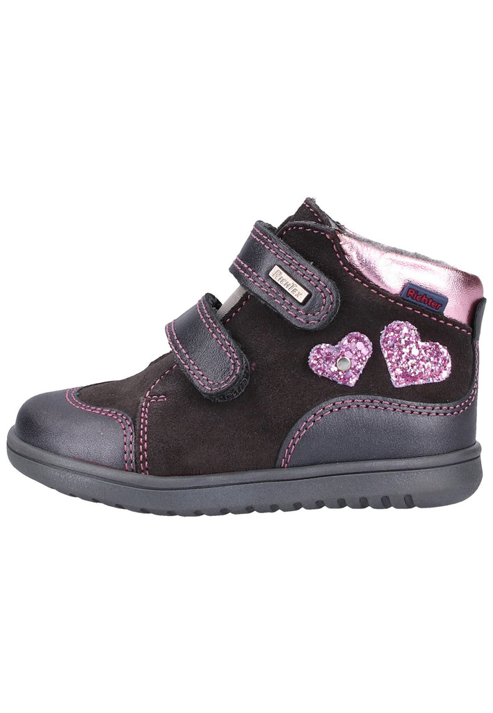 Richter Sneaker Veloursleder/Textil Grau Warmfutter