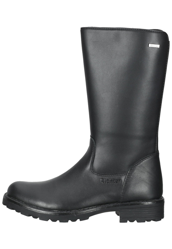 Richter Stiefel Glattleder Schwarz