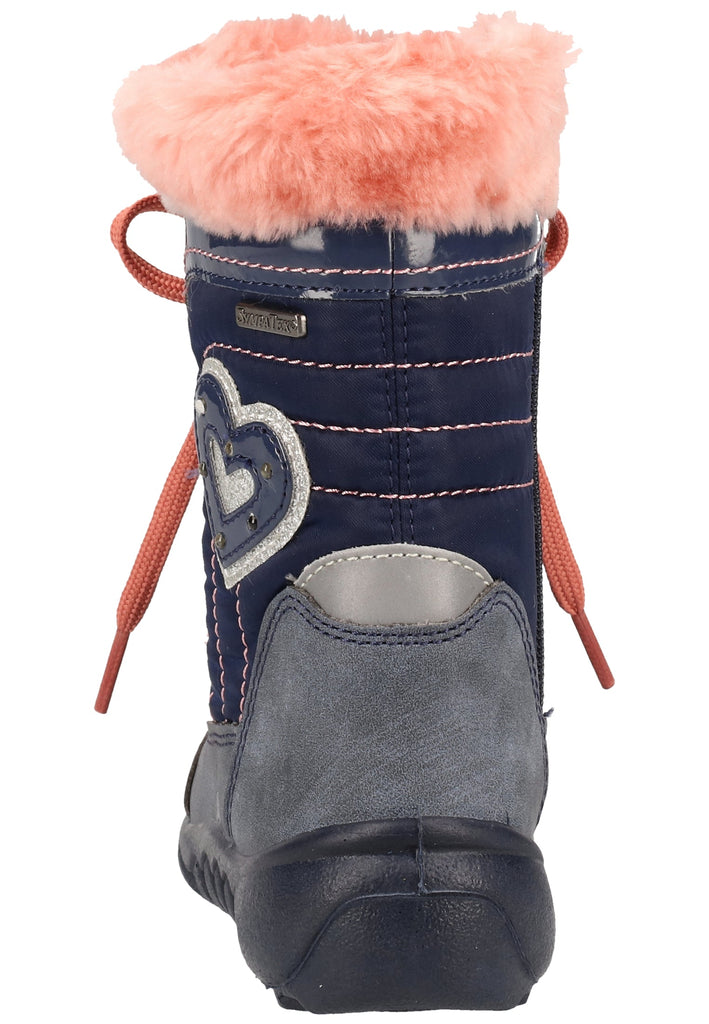 Richter Stiefel Leder/Textil Blau Warmfutter