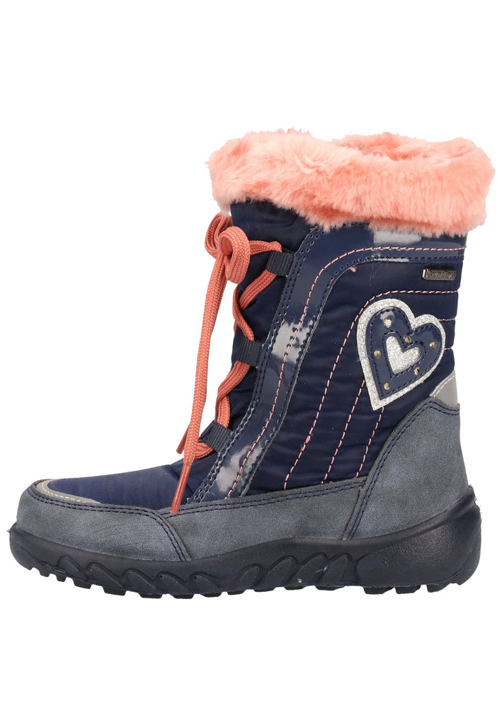 Richter Stiefel Leder/Textil Blau Warmfutter