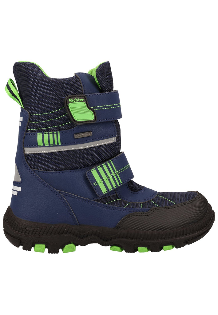 Richter Stiefel Leder/Textil Blau Warmfutter