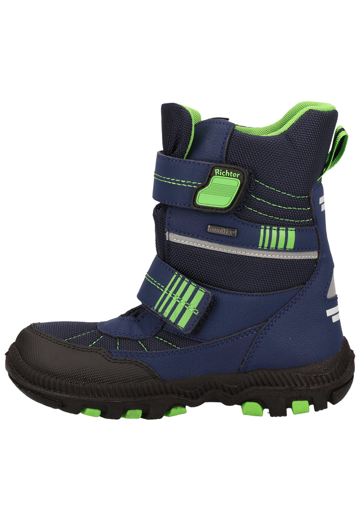 Richter Stiefel Leder/Textil Blau Warmfutter