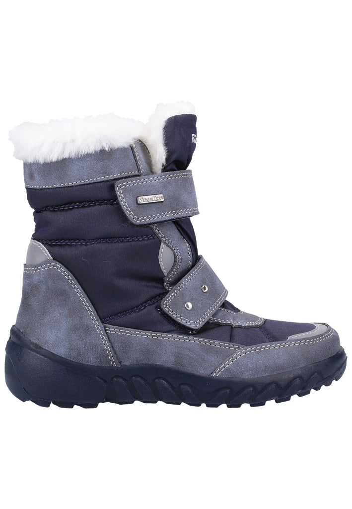 Richter Stiefel Leder/Textil Grau Warmfutter