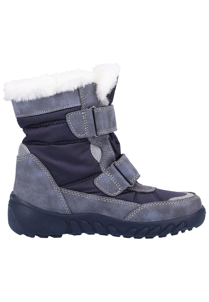 Richter Stiefel Leder/Textil Grau Warmfutter