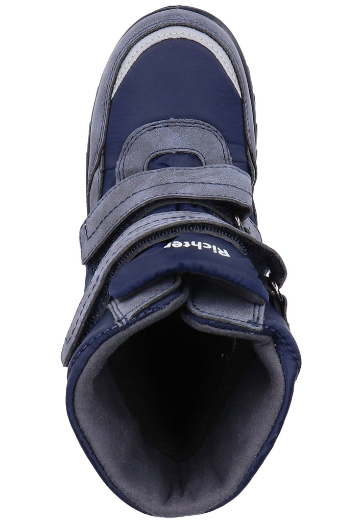 Richter Stiefel Leder/Textil Grau Warmfutter