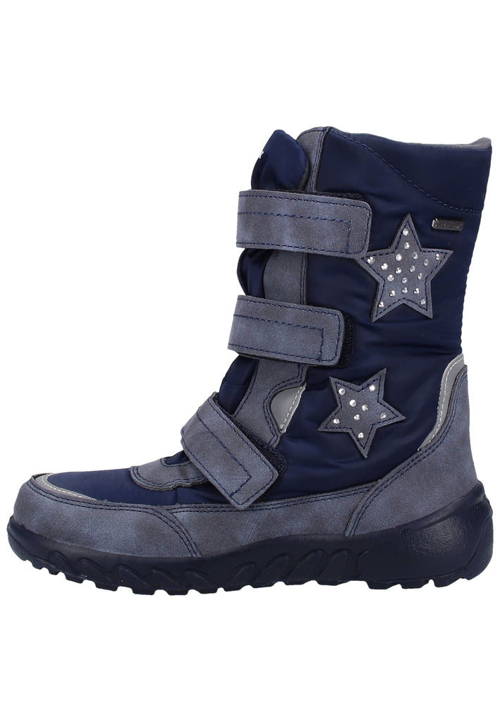Richter Stiefel Leder/Textil Grau Warmfutter
