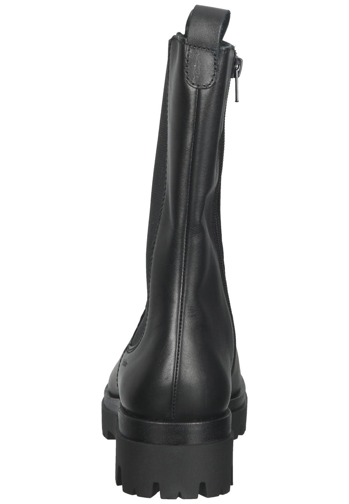 Richter Stiefel Leder/Textil Schwarz