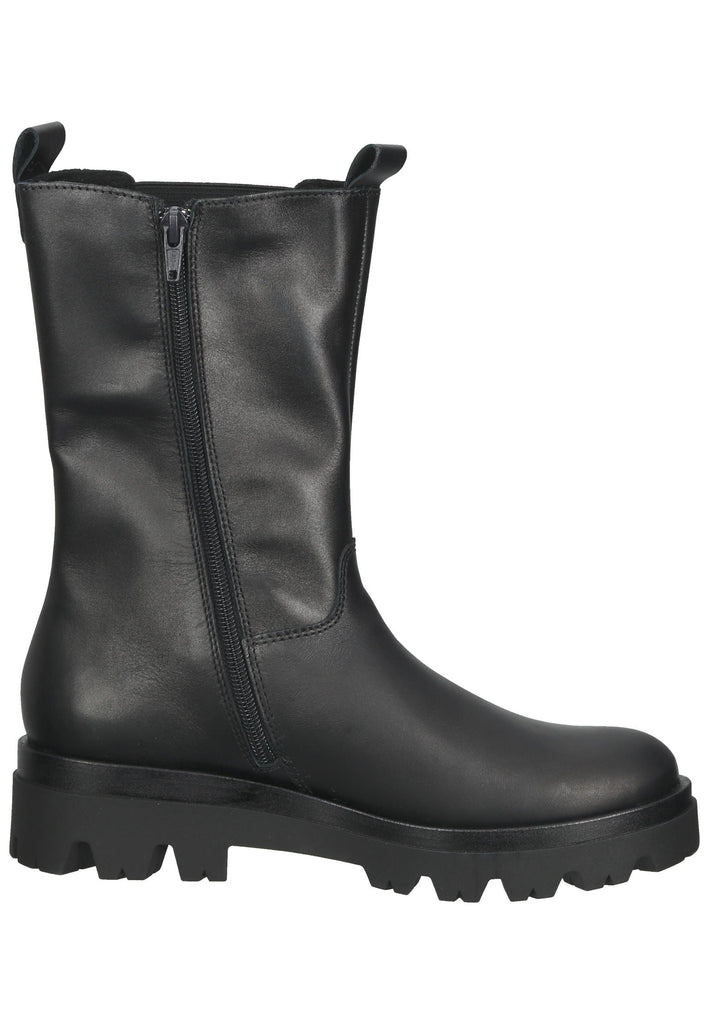 Richter Stiefel Leder/Textil Schwarz