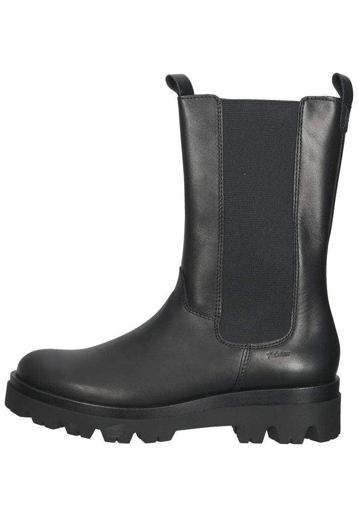 Richter Stiefel Leder/Textil Schwarz