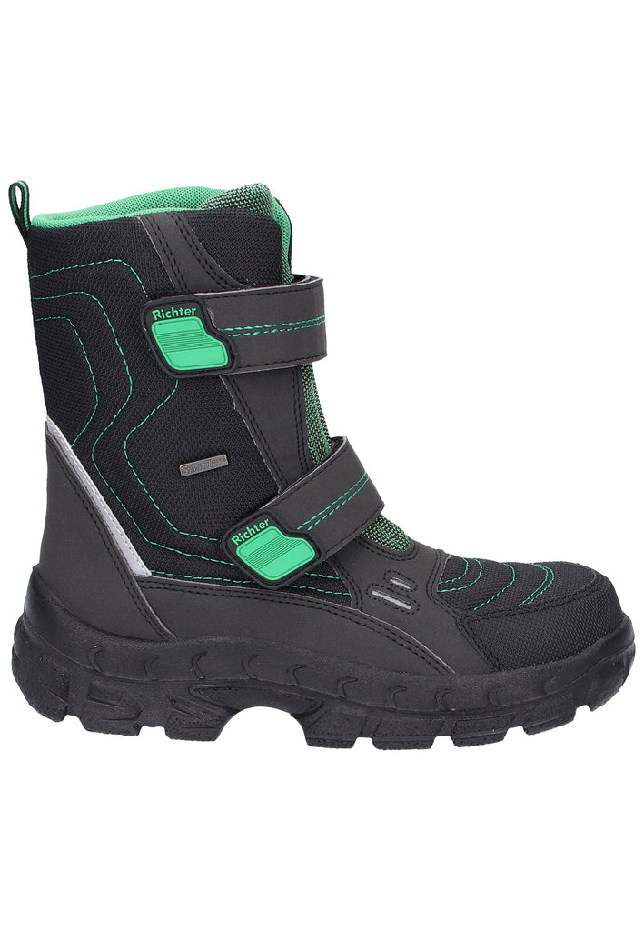 Richter Stiefel Lederimitat Schwarz