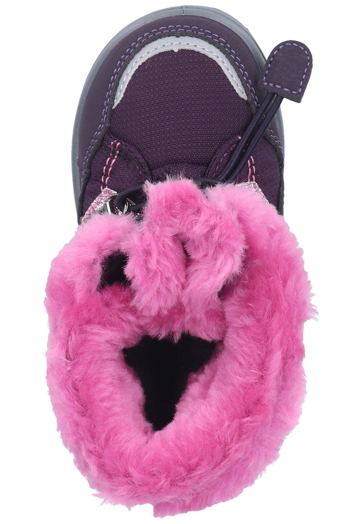 Richter Stiefel Lederimitat/Textil Aubergine Warmfutter