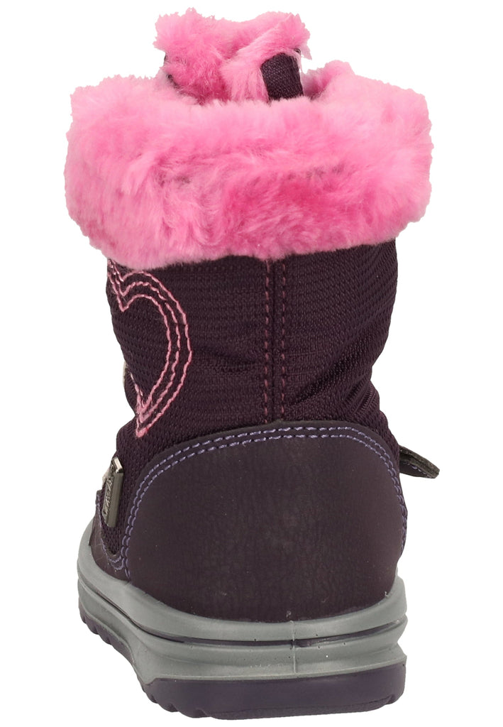 Richter Stiefel Lederimitat/Textil Aubergine Warmfutter