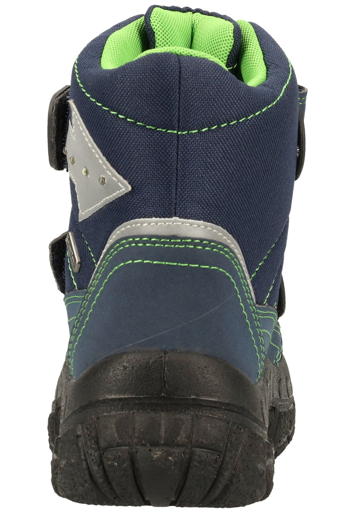 Richter Stiefel Lederimitat/Textil Blau/Grün Warmfutter