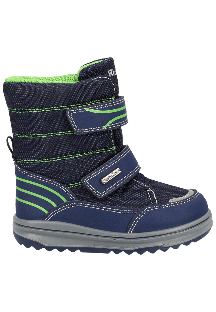 Richter Stiefel Lederimitat/Textil Blau Warmfutter