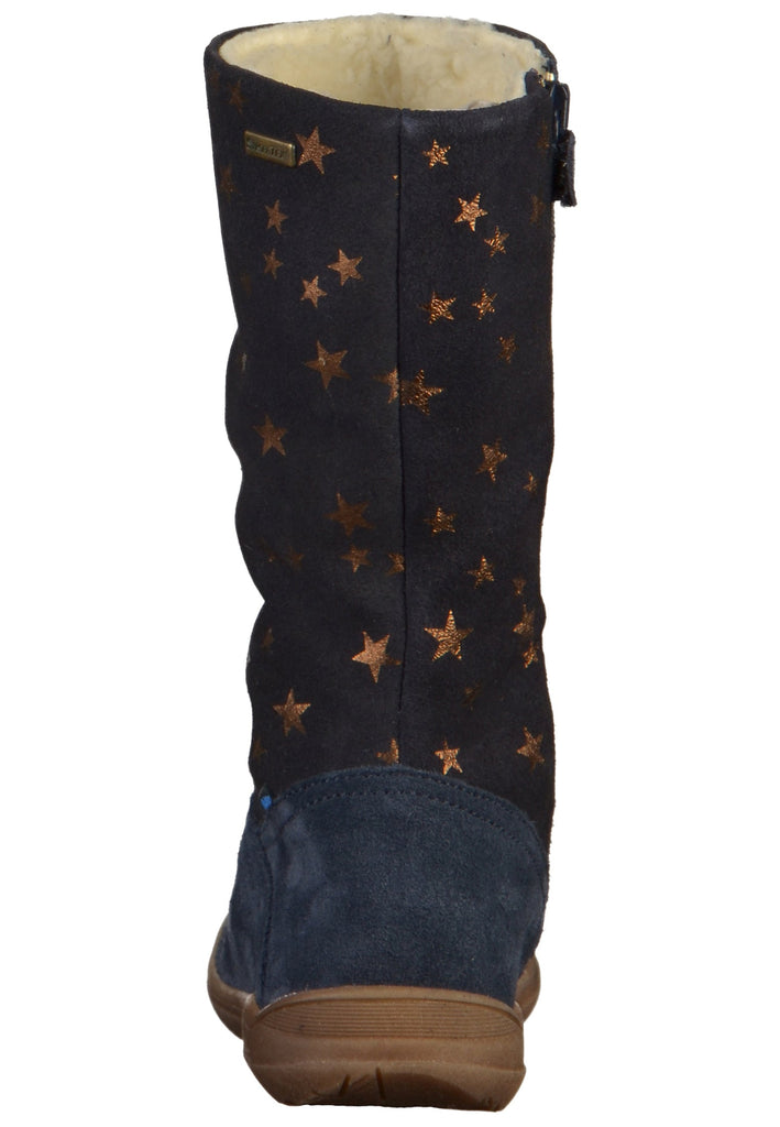 Richter Stiefel Veloursleder Blau