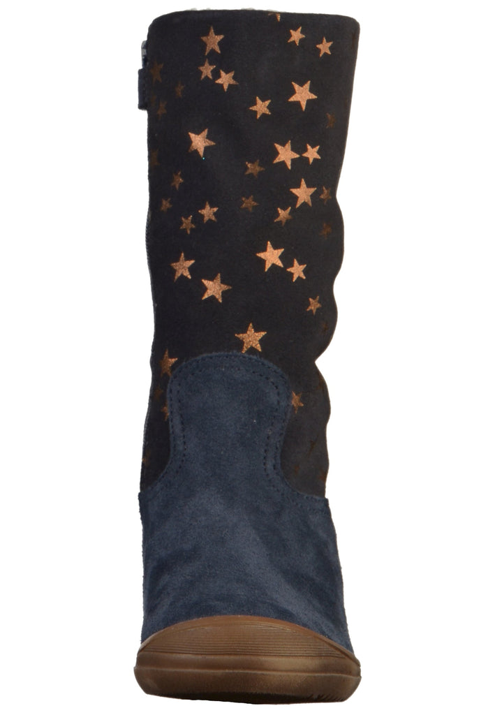 Richter Stiefel Veloursleder Blau