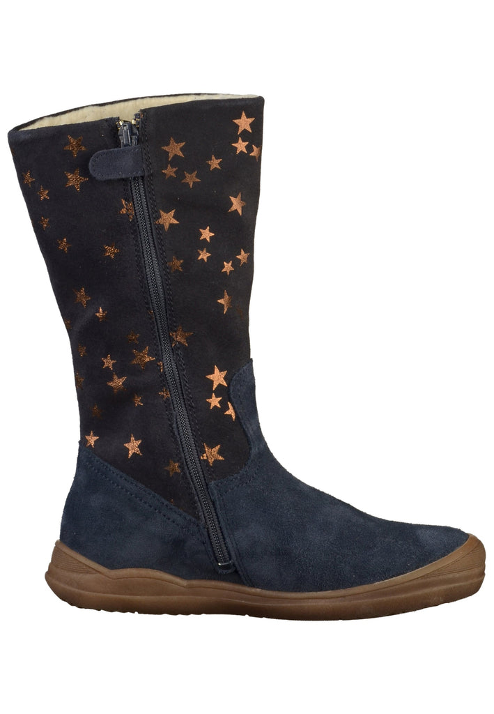 Richter Stiefel Veloursleder Blau