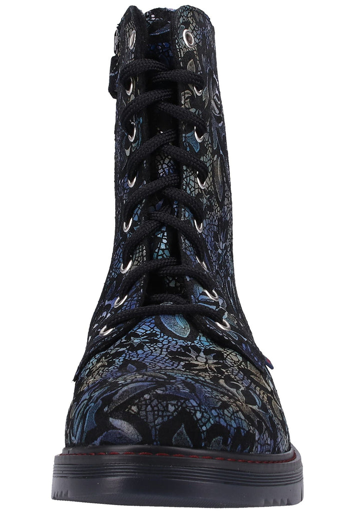 Richter Stiefel Veloursleder Blau