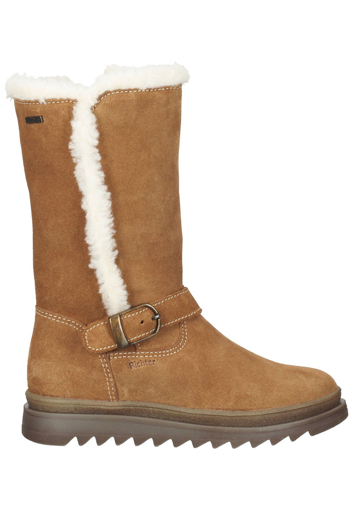Richter Stiefel Veloursleder Cognac Warmfutter