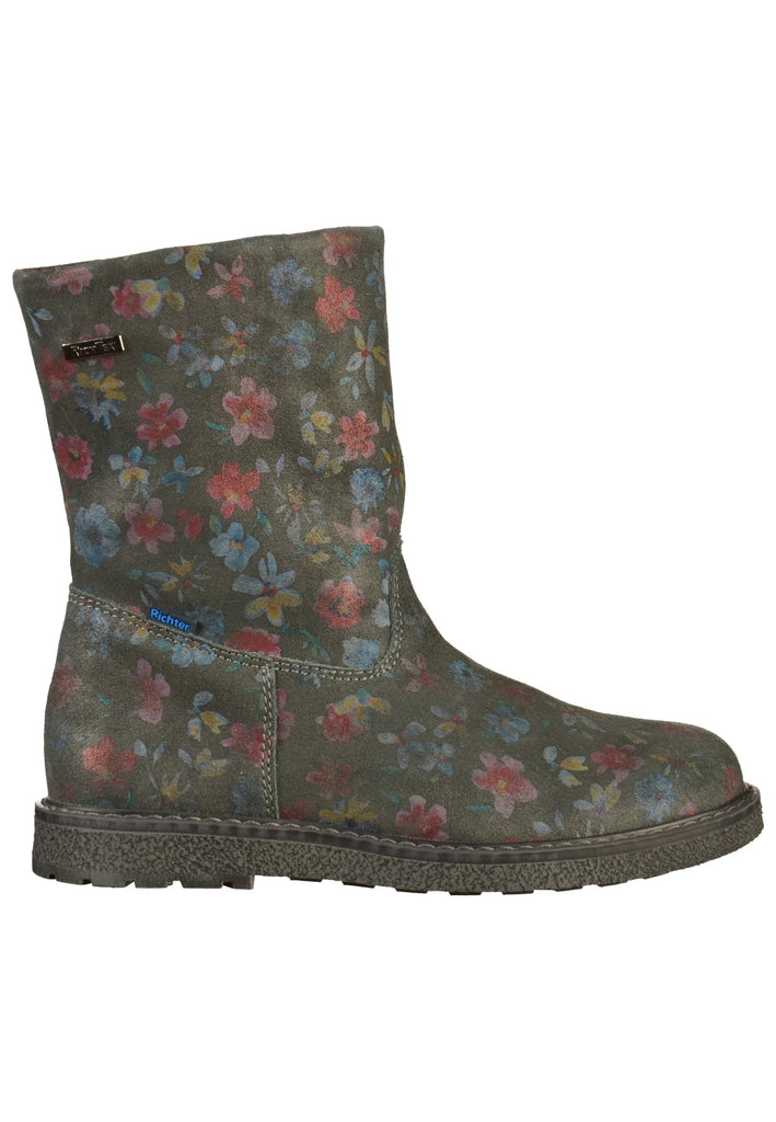 Richter Stiefel Veloursleder Grau