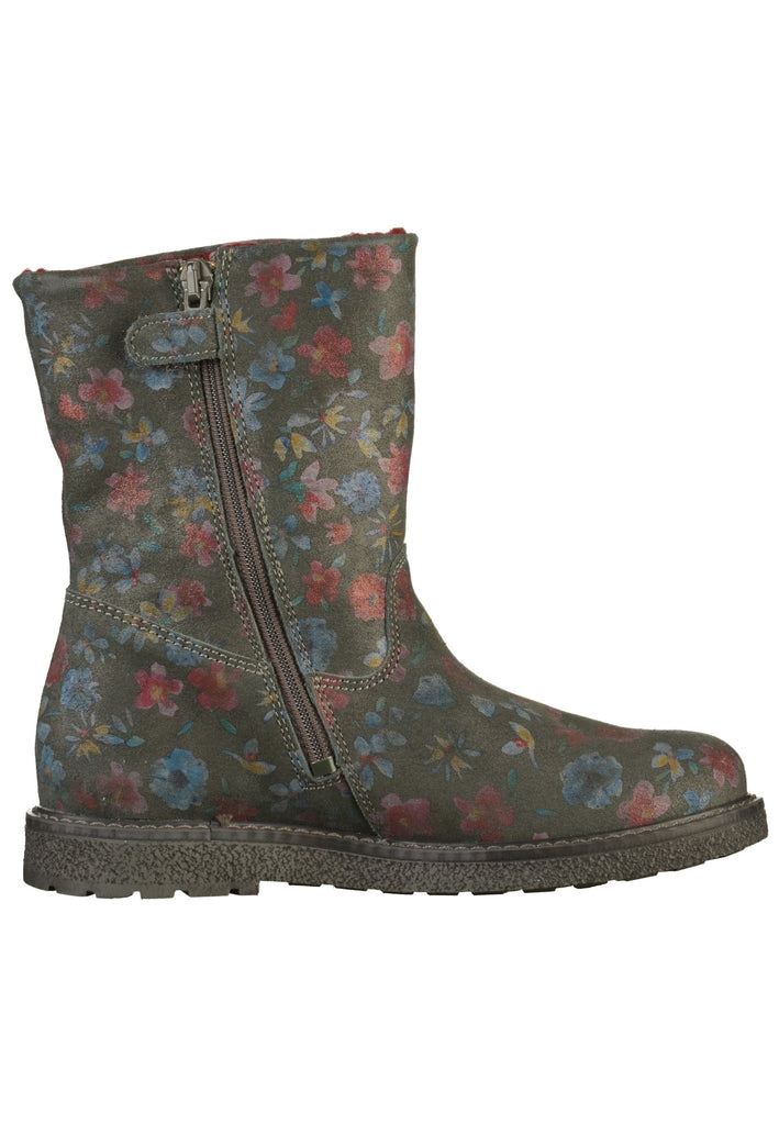 Richter Stiefel Veloursleder Grau