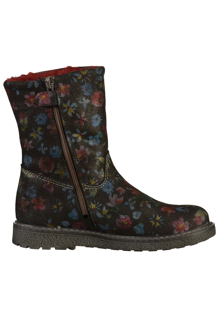 Richter Stiefel Veloursleder Schwarz