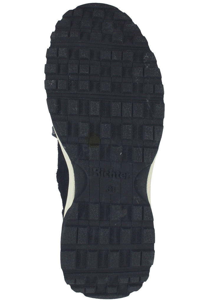 Richter Stiefel Veloursleder/Textil Schwarz Warmfutter