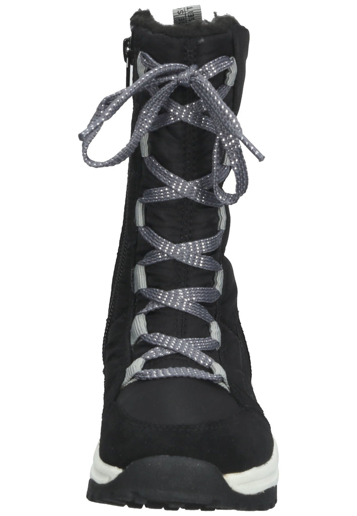 Richter Stiefel Veloursleder/Textil Schwarz Warmfutter