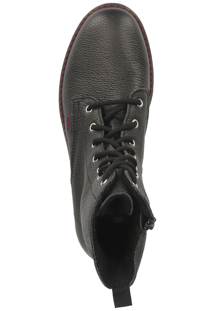 Richter Stiefelette Glattleder Schwarz Warmfutter
