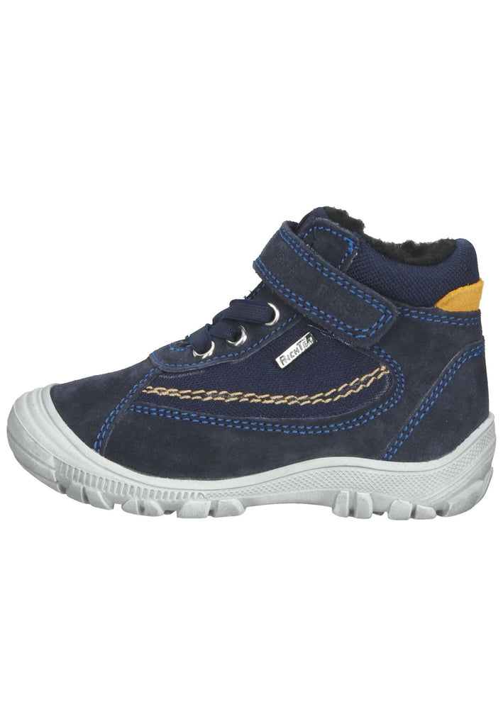 Richter Stiefelette Leder Blau Warmfutter