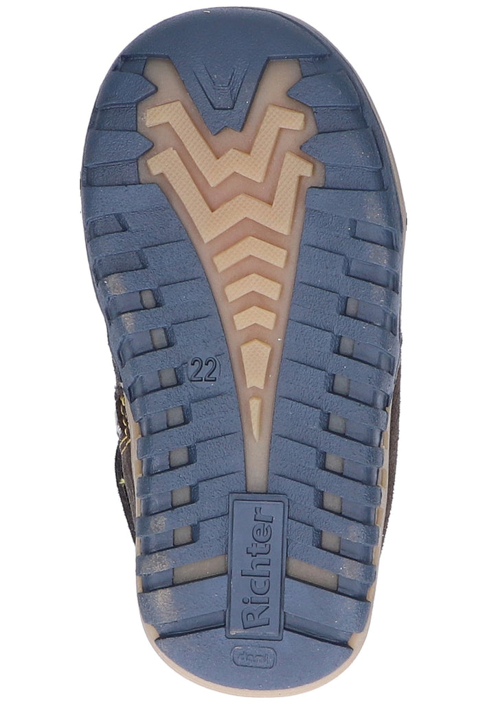 Richter Stiefelette Leder/Synthetik Dunkelgrau Warmfutter