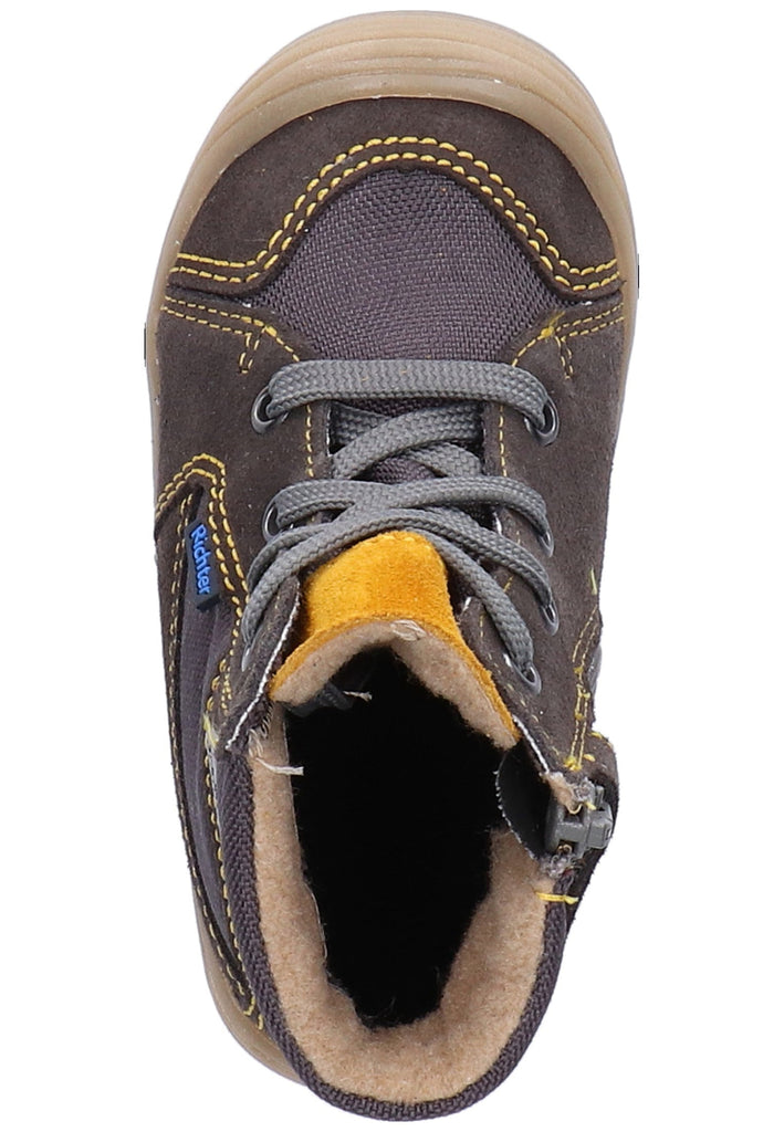 Richter Stiefelette Leder/Synthetik Dunkelgrau Warmfutter