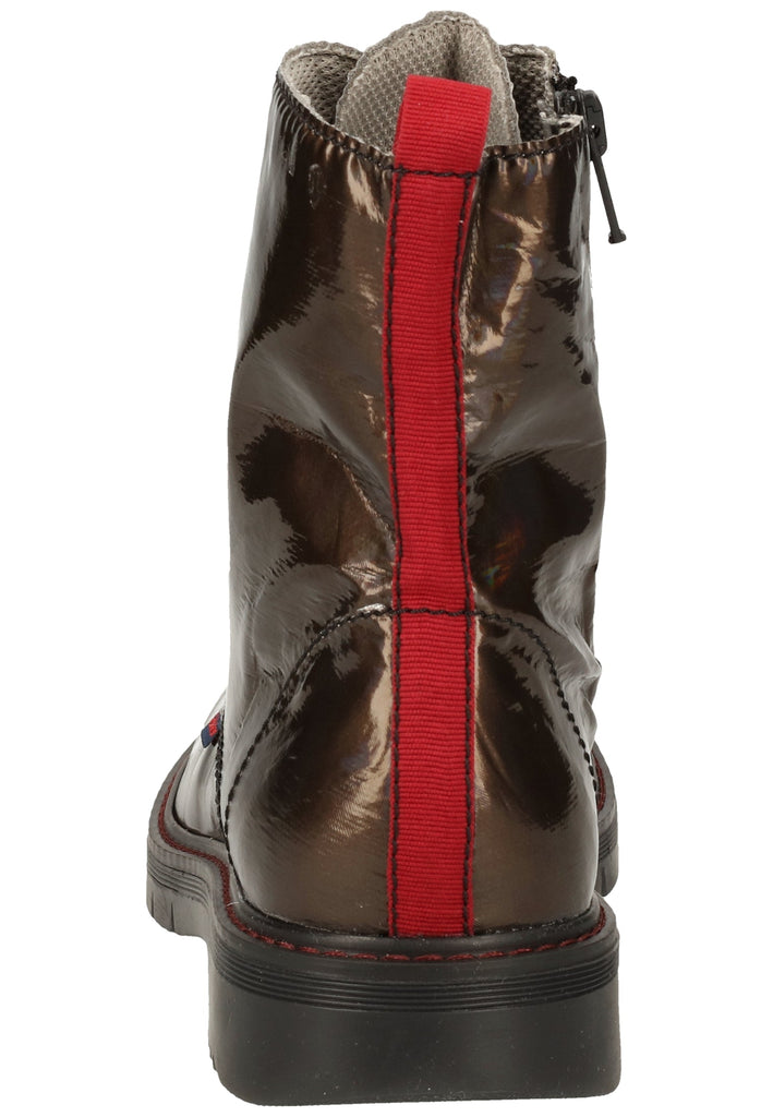 Richter Stiefelette Lederimitat Schwarz Lack