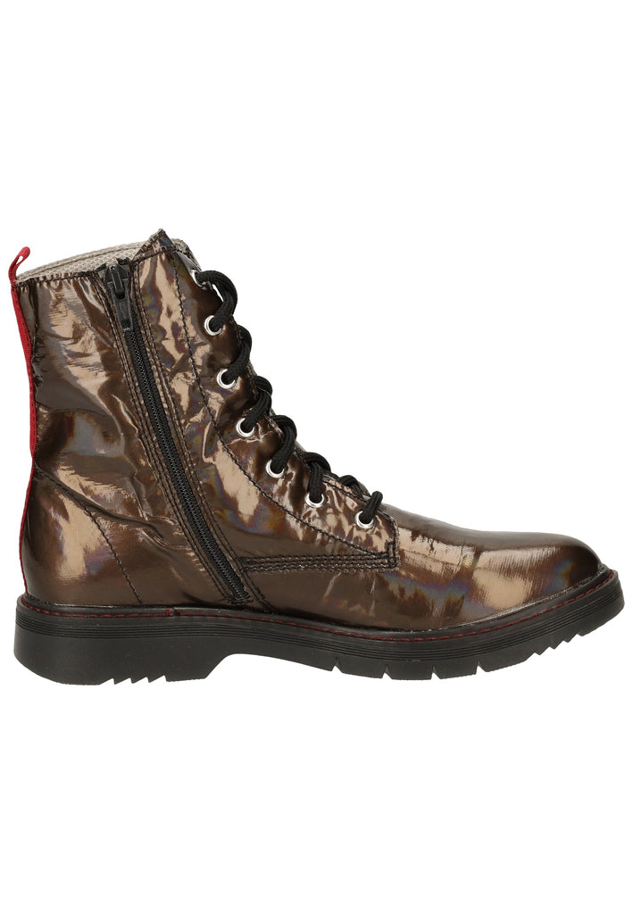 Richter Stiefelette Lederimitat Schwarz Lack