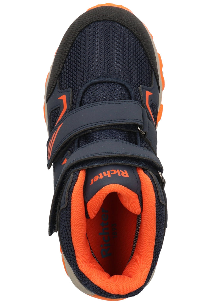 Richter Stiefelette Lederimitat/Textil Blau/Orange