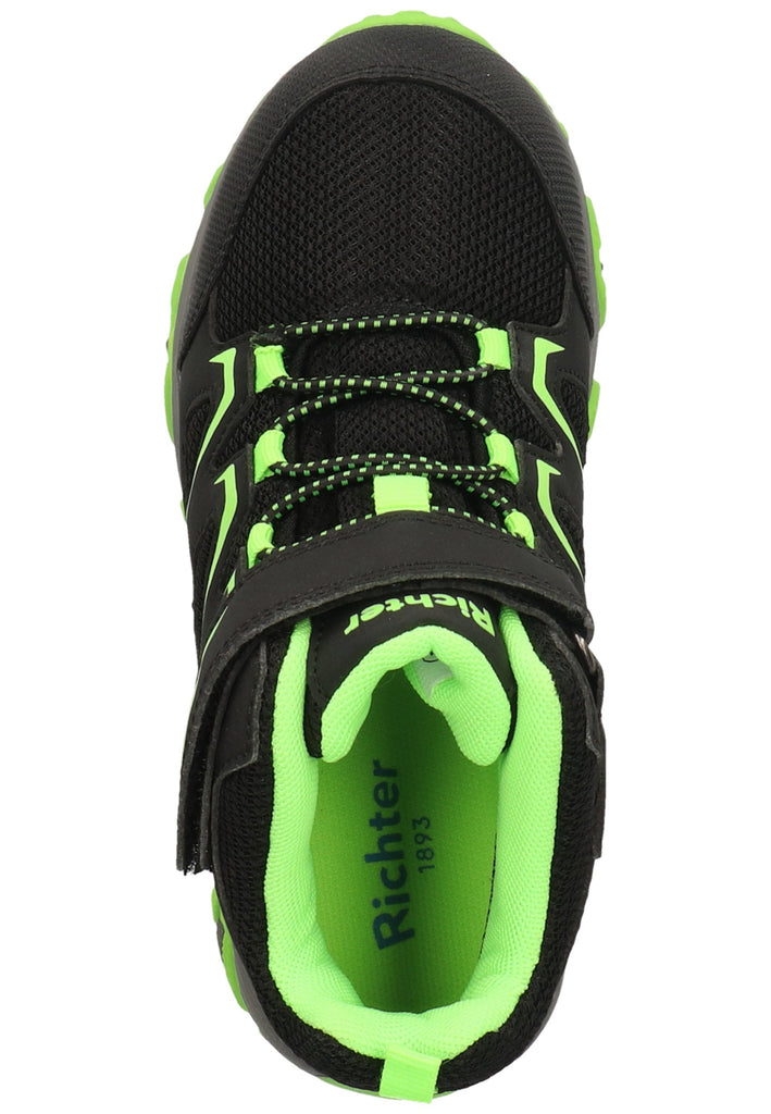 Richter Stiefelette Lederimitat/Textil Schwarz/Grün