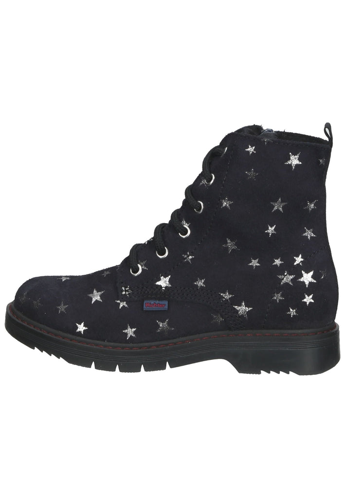 Richter Stiefelette Veloursleder Blau