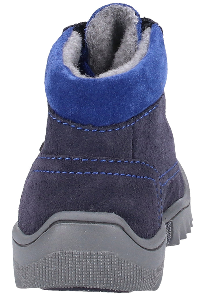 Richter Stiefelette Veloursleder Blau Warmfutter
