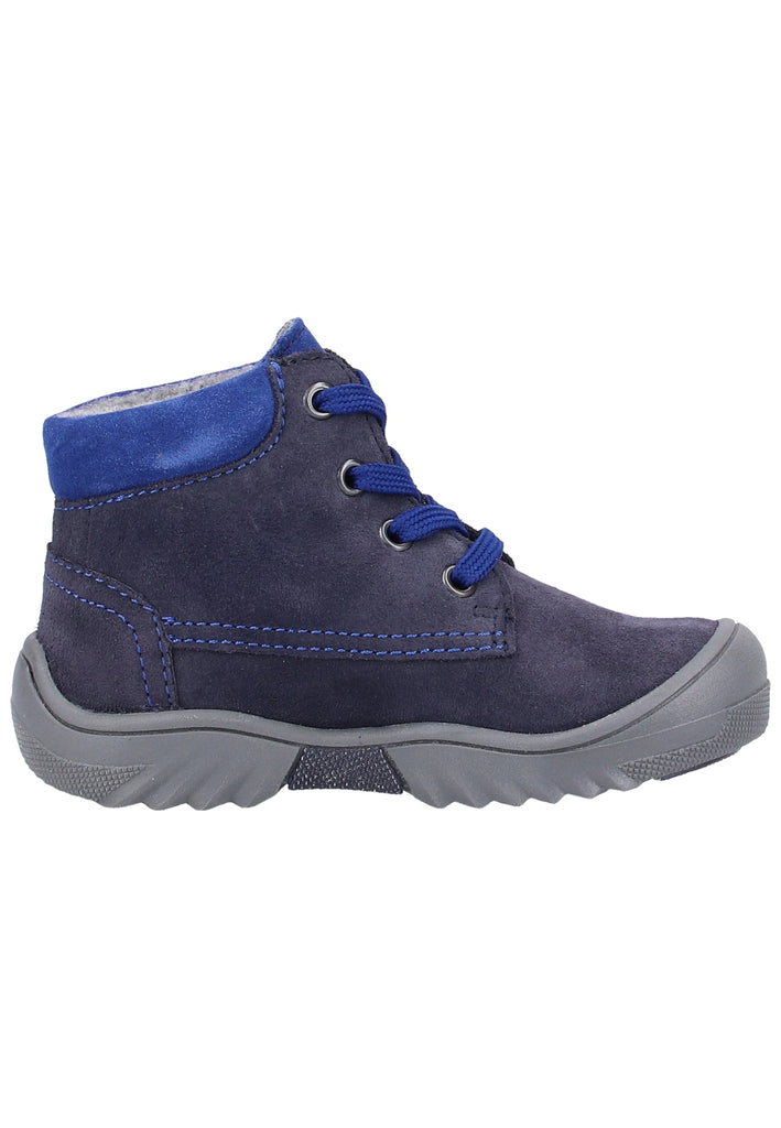 Richter Stiefelette Veloursleder Blau Warmfutter