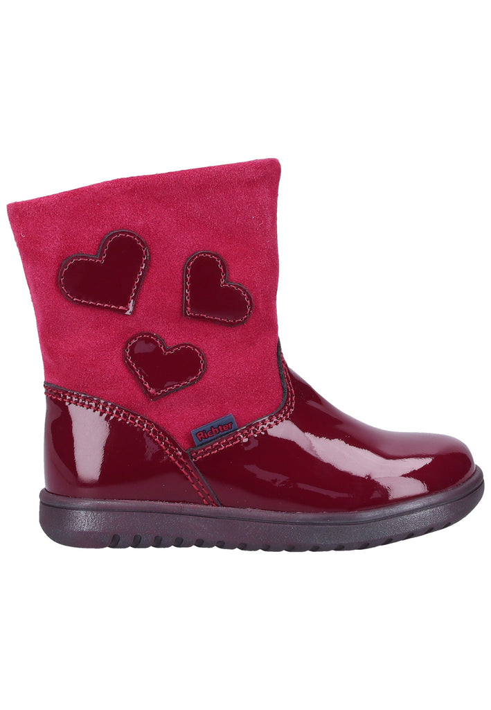 Richter Stiefelette Veloursleder burgundy