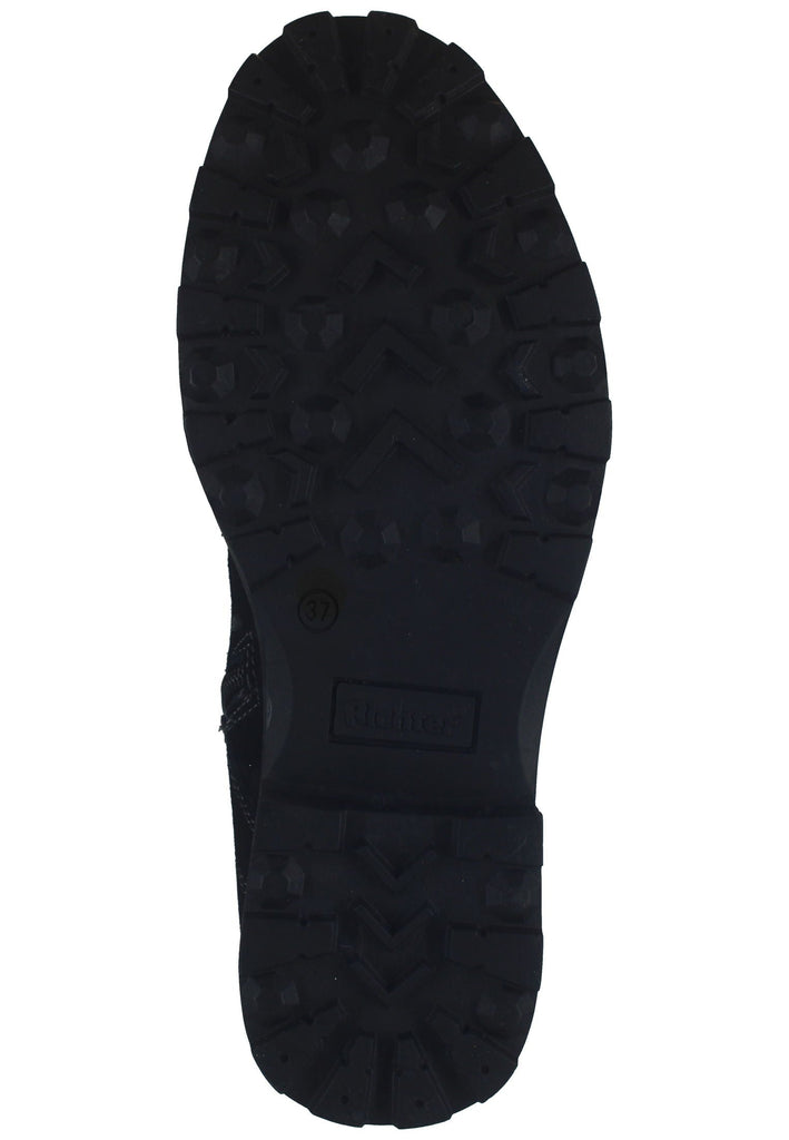 Richter Stiefelette Veloursleder Schwarz