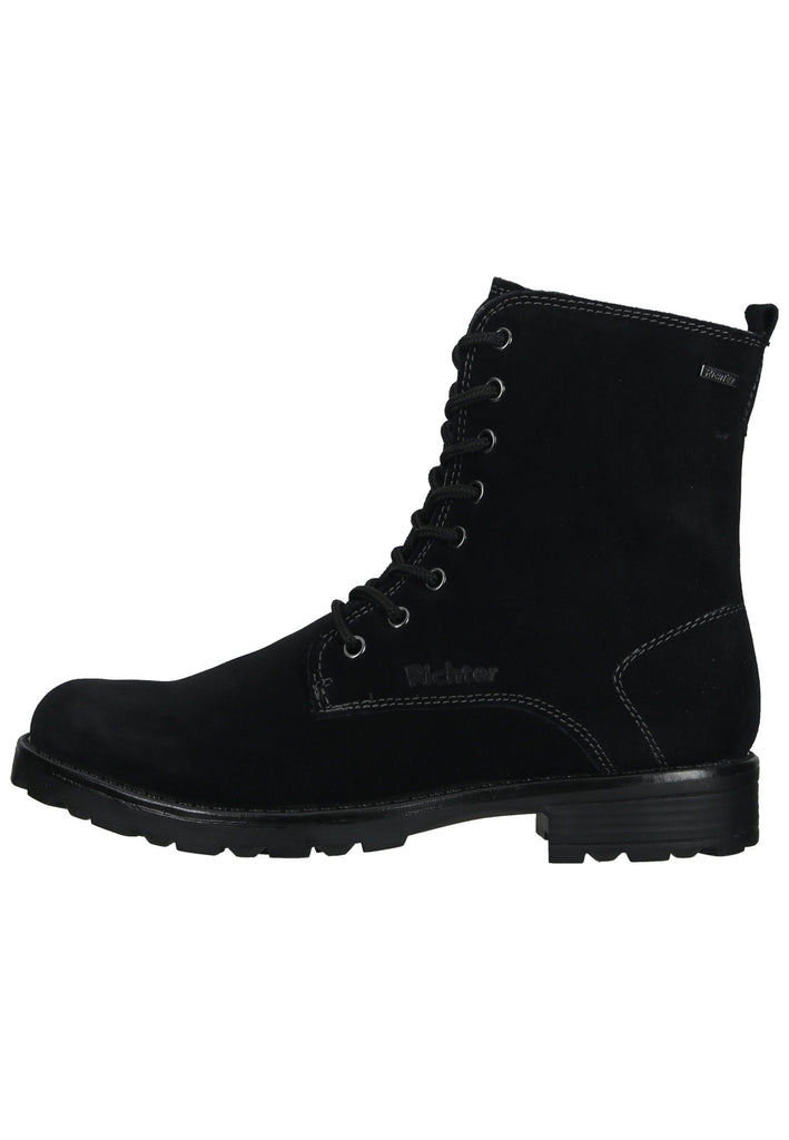 Richter Stiefelette Veloursleder Schwarz