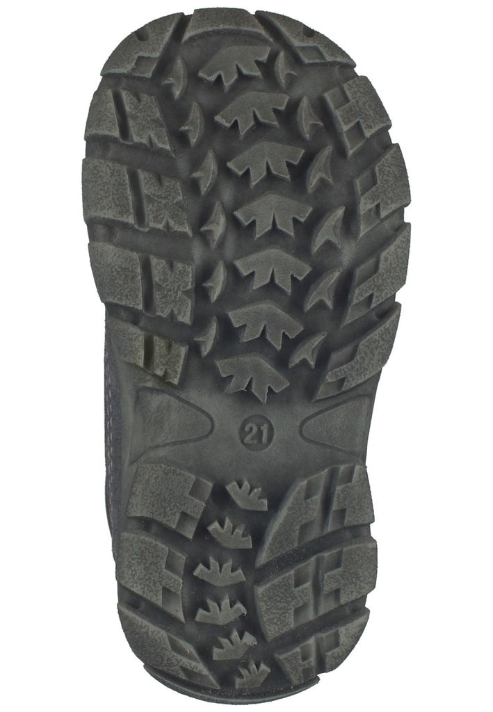 Richter Stiefelette Veloursleder/Textil Grau/Rosa Warmfutter