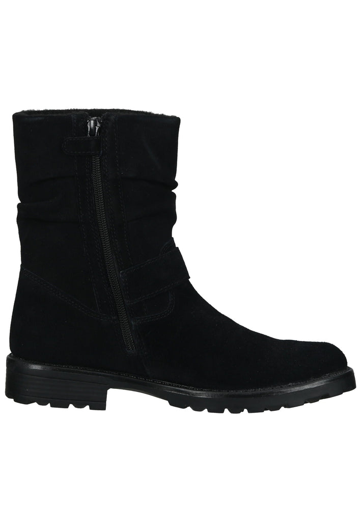 Richter Stiefelette Veloursleder/Textil Schwarz