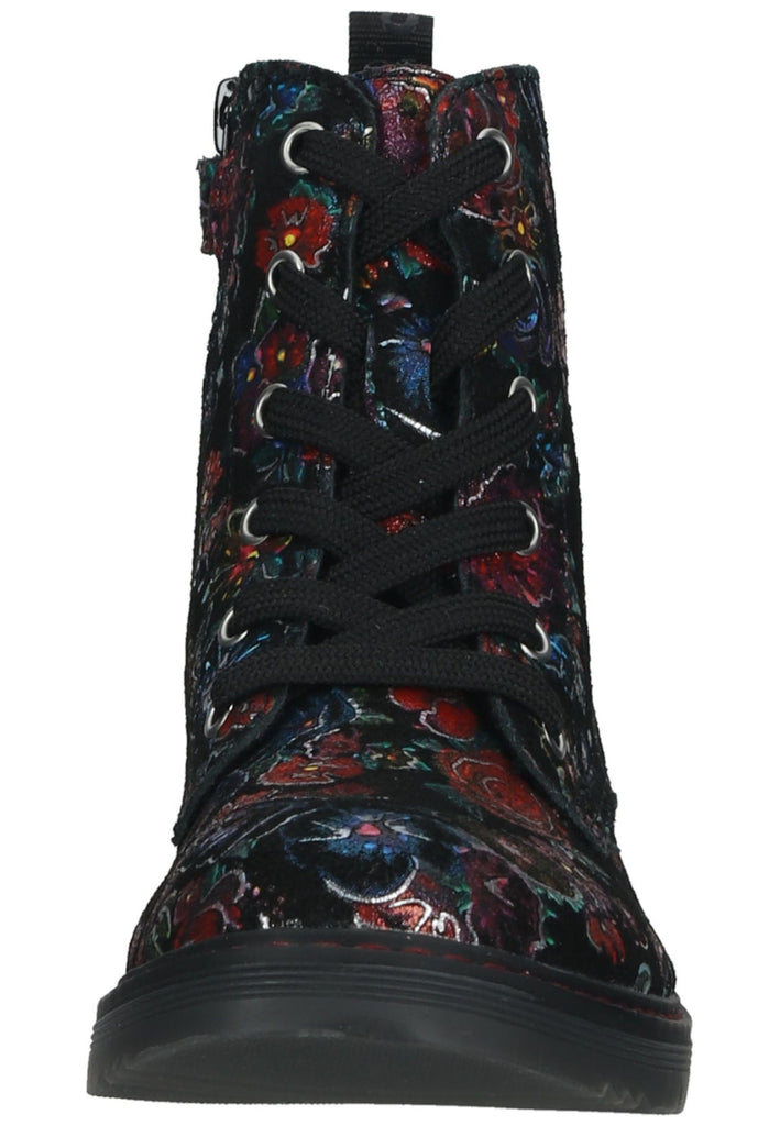 Richter Stiefelette Veloursleder/Textil Schwarz