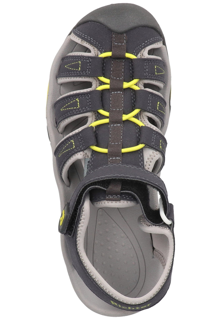 Richter Wanderschuhe Lederimitat/Textil Grau/Gelb