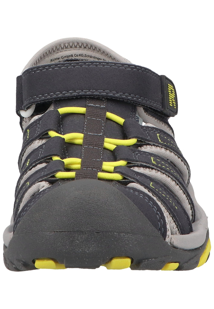 Richter Wanderschuhe Lederimitat/Textil Grau/Gelb