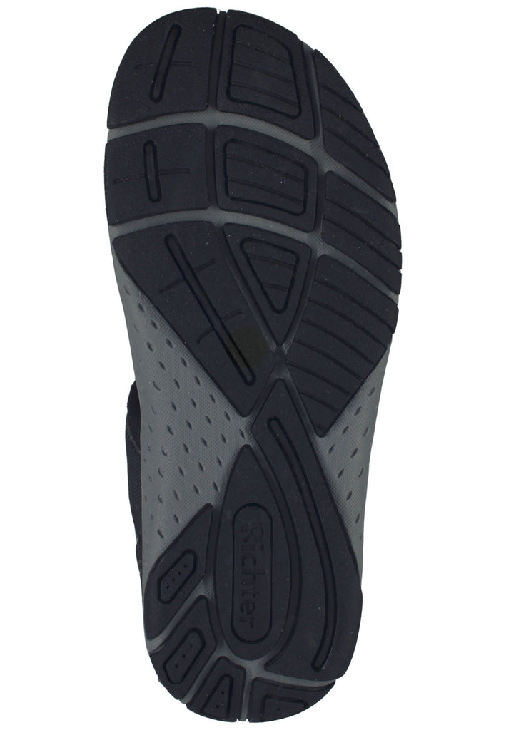 Richter Wanderschuhe Lederimitat/Textil Schwarz/Grau
