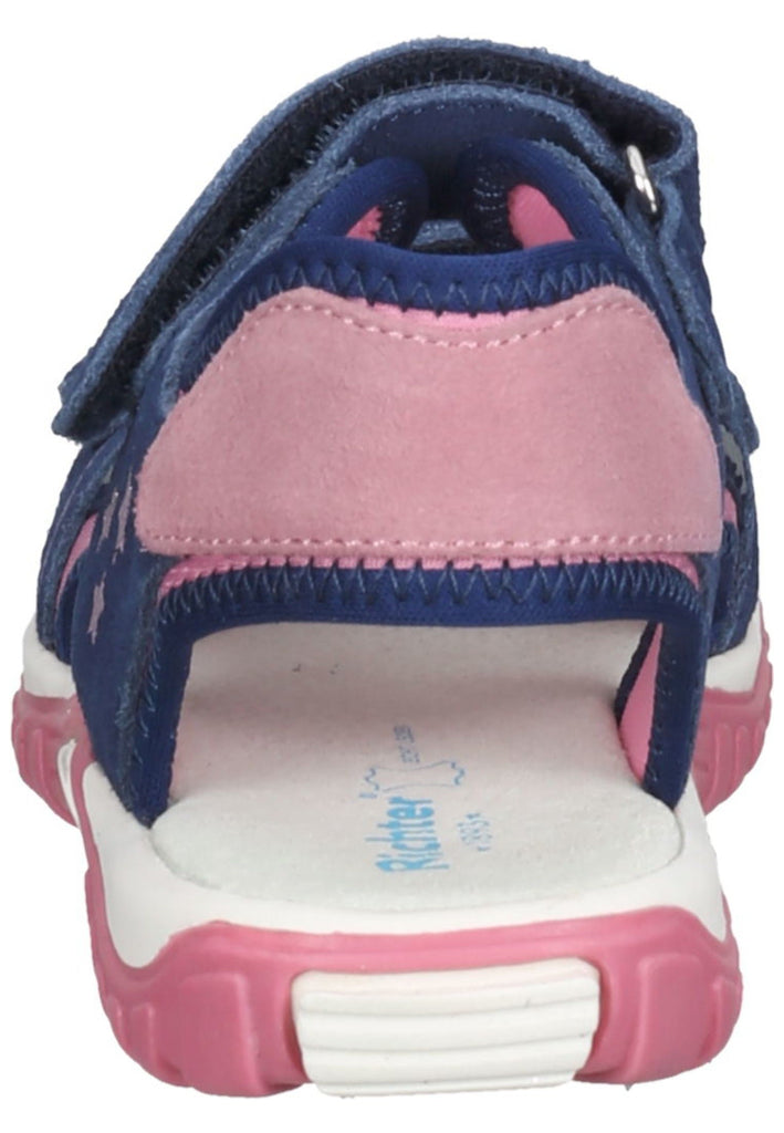 Richter Wanderschuhe Veloursleder/Textil Blau/Pink