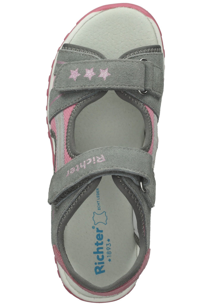 Richter Wanderschuhe Veloursleder/Textil Grau/Rosa